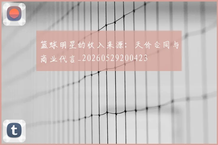 篮球明星的收入来源：天价合同与商业代言_20260529200423